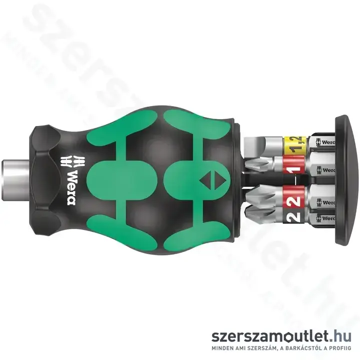 WERA Marokcsavarhúzó 6 részes bitkészlettel (PH/PZ/SL)