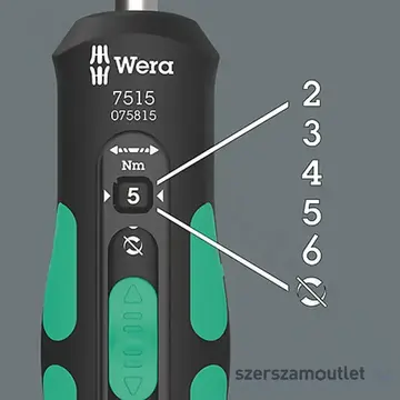 WERA 7515 Nyomaték csavarhúzó 1/4