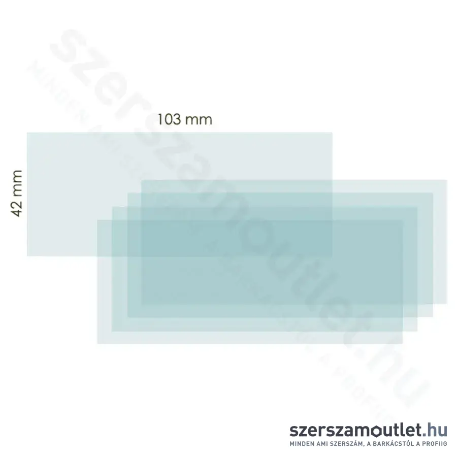 IWELD NORED EYE Belső védőplexi 103x42mm