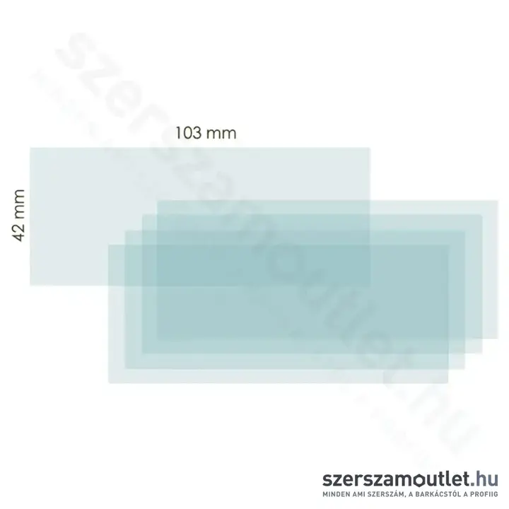 IWELD NORED EYE Belső védőplexi 103x42mm
