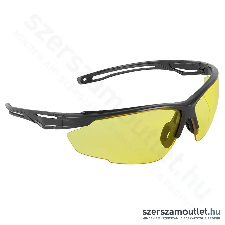 PORTWEST PS36 Anthracite KN Védőszemüveg (Borostyán)