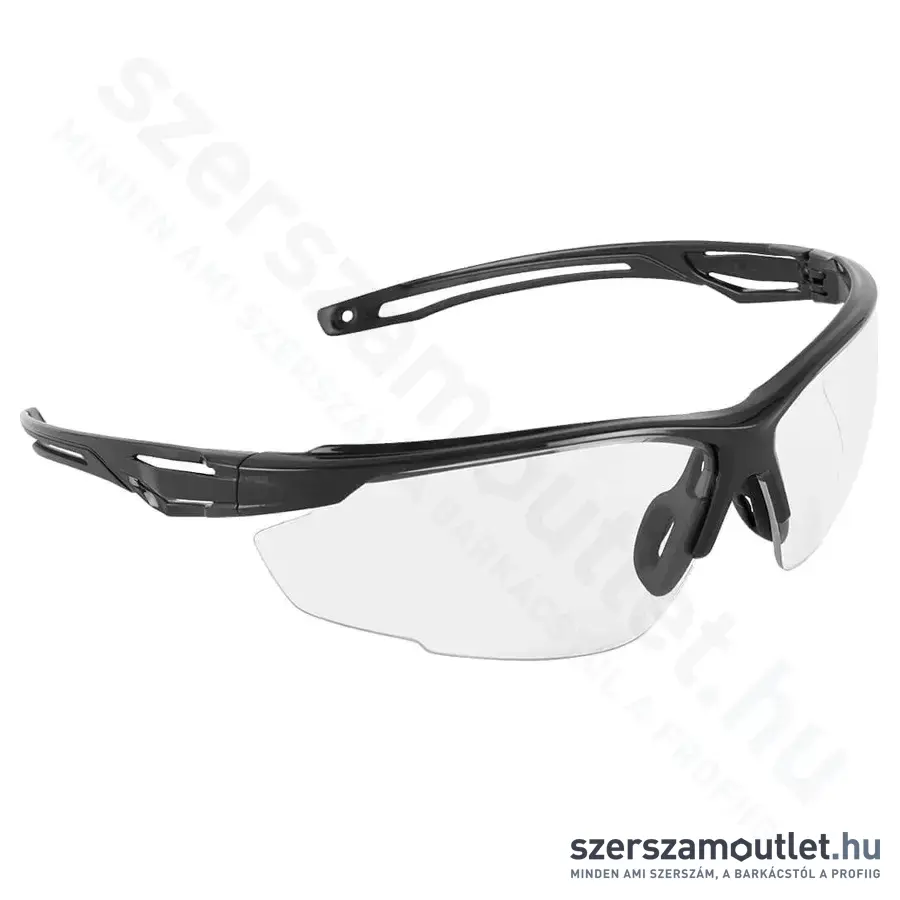 PORTWEST PS36 Anthracite KN Védőszemüveg (Víztiszta)
