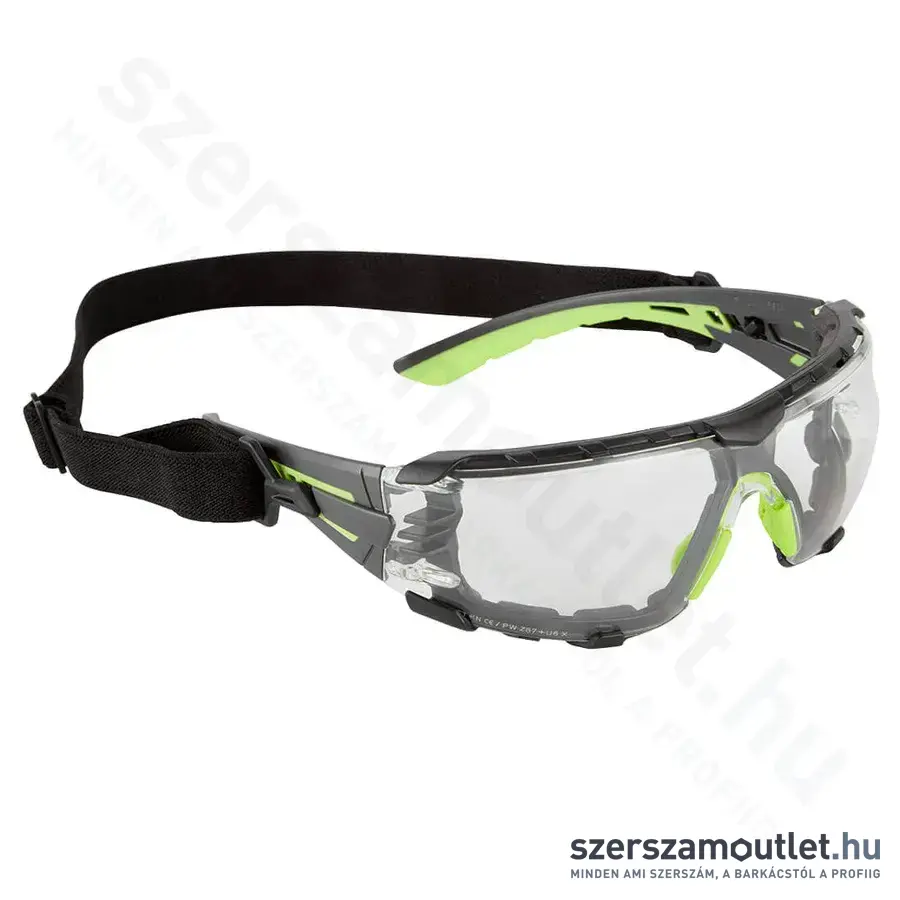PORTWEST PS28 Tech Look Lite KN Védőszemüveg (Víztiszta)