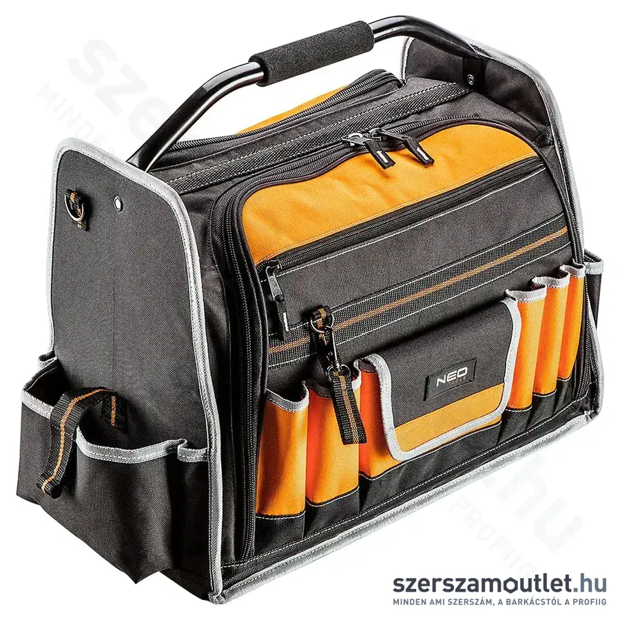 NEO TOOLS Szerszámtáska csőalakú, fém fogantyúval, 44 zseb, 495x270x380mm