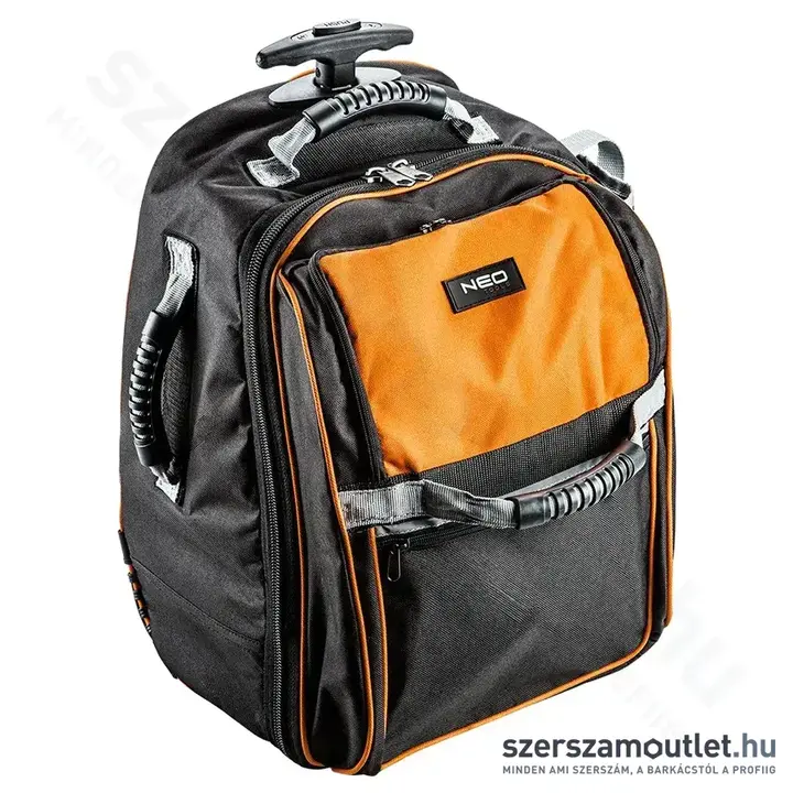 NEO TOOLS Szerszámos hátizsák, gurulós, 20 zseb, 355x245x250mm