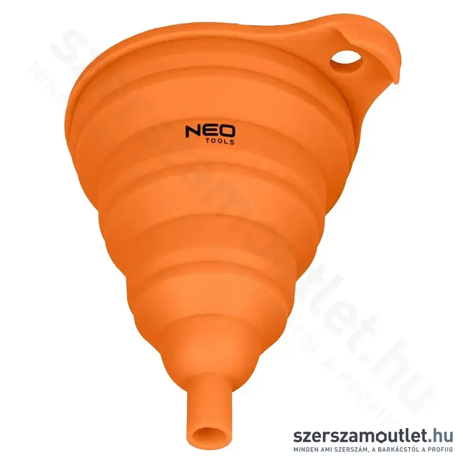 NEO TOOLS Rugalmas szilikon tölcsér, összecsukható, 110x140mm