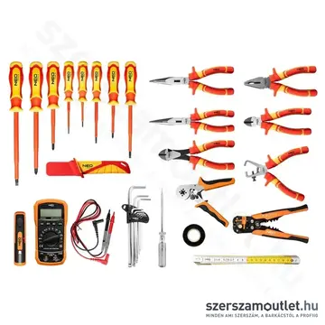 NEO TOOLS Szigetelt szerszámkészlet hátizsákban, 31db-os