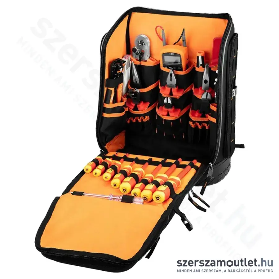 NEO TOOLS Szigetelt szerszámkészlet hátizsákban, 31db-os