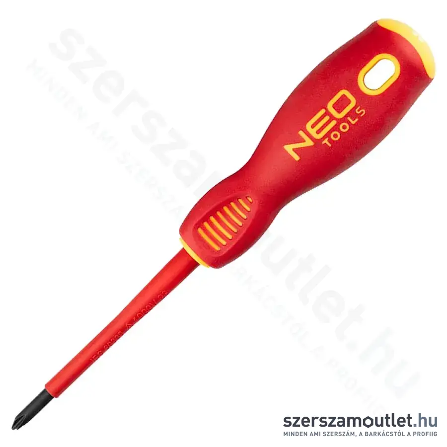 NEO TOOLS Csavarhúzó, 1000V, szigetelt, SL/PH1x80mm