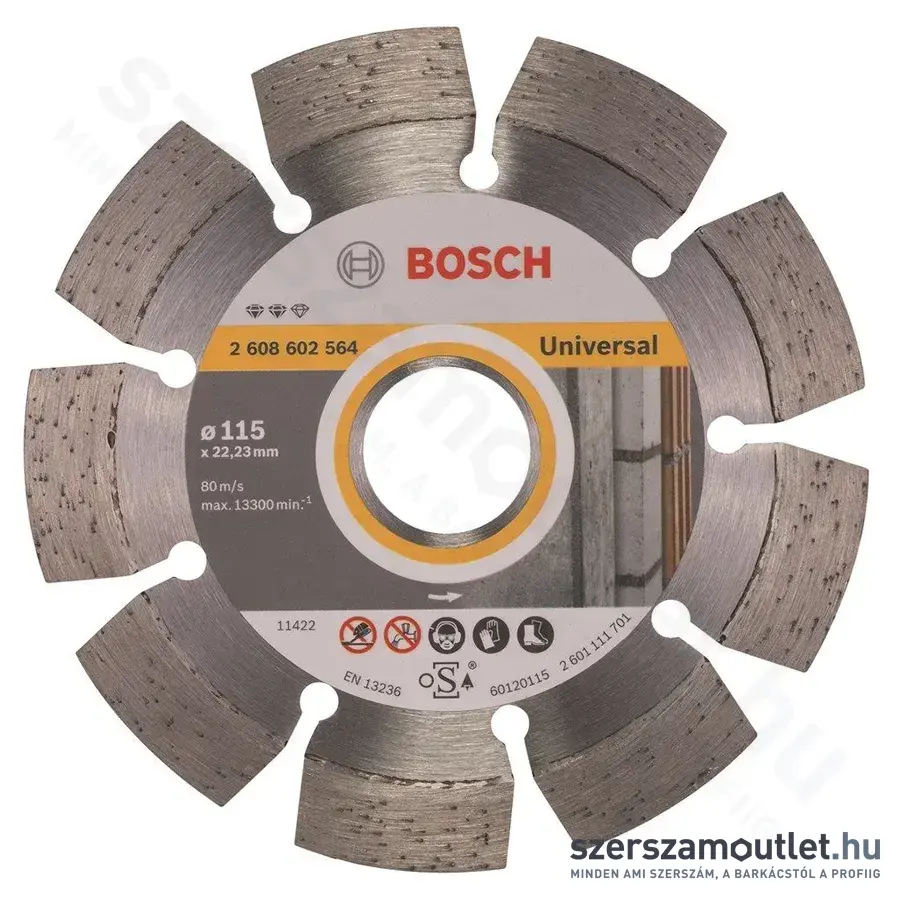 BOSCH Expert for Universal Gyémánttárcsa 115x22,23x2,2mm