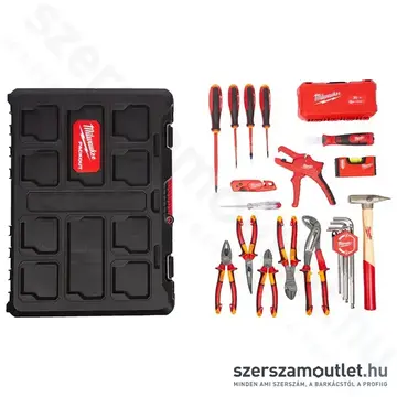 MILWAUKEE PACKOUT Villanyszerelő készlet 62 részes