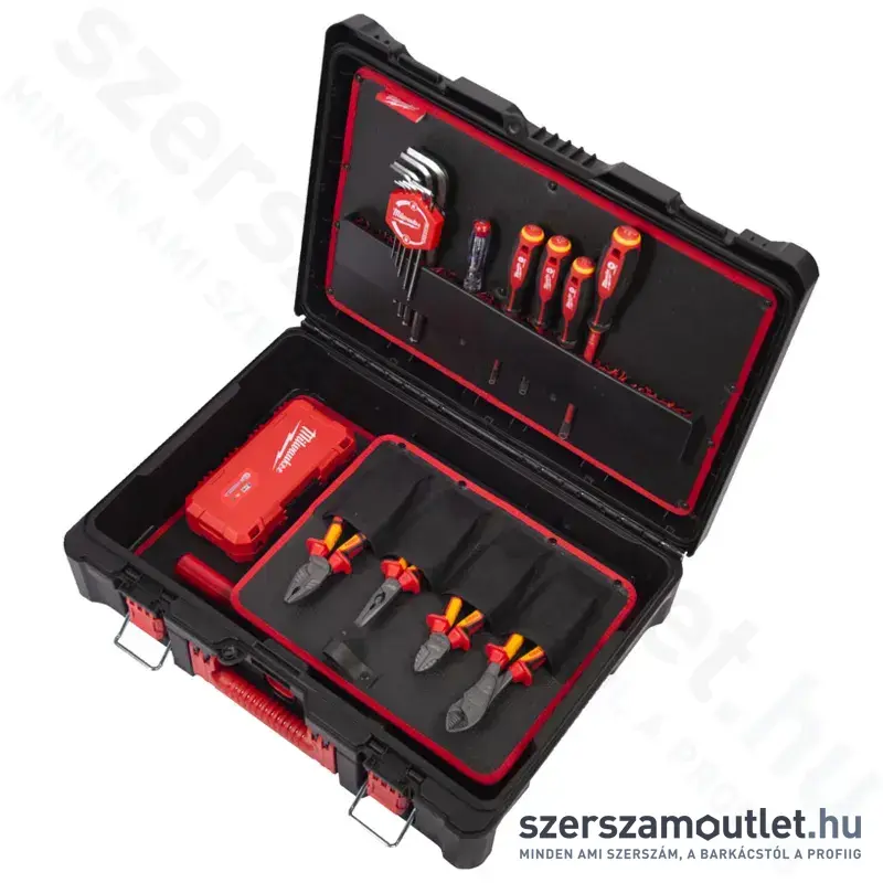 MILWAUKEE PACKOUT Villanyszerelő készlet 62 részes