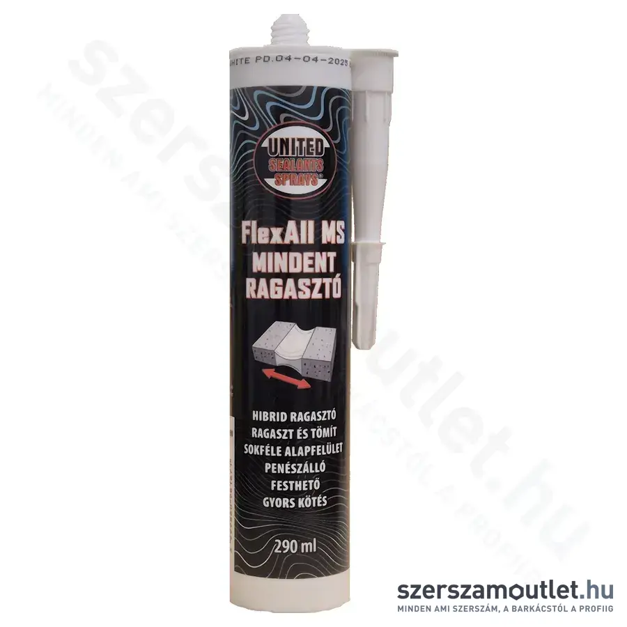 UNITED SEALANTS FlexAll MS Ragasztó mindenre, 290ml (Fehér)