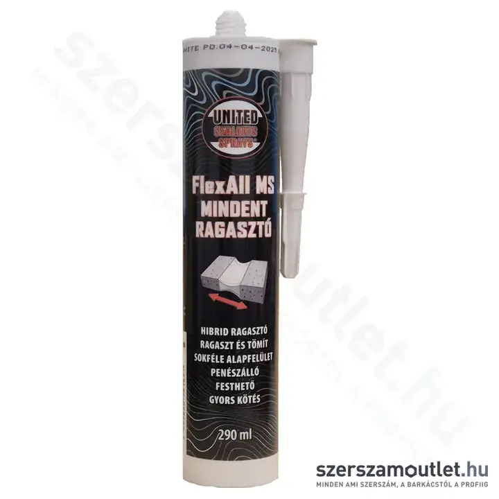 UNITED SEALANTS FlexAll MS Ragasztó mindenre, 290ml (Fehér)