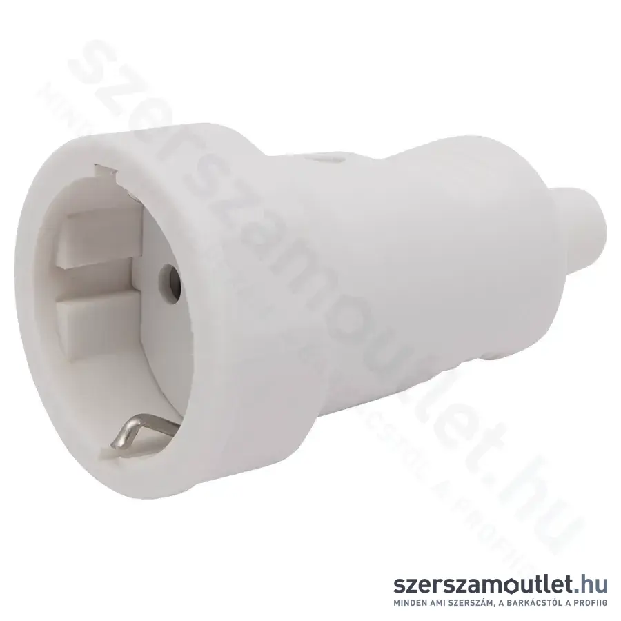 GLOBIZ Lengő dugalj 250V-50Hz/16A (Fehér)