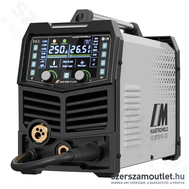 MASTROWELD MIG-250 P LCD Multifunkcionális hegesztő inverter (20-250A)