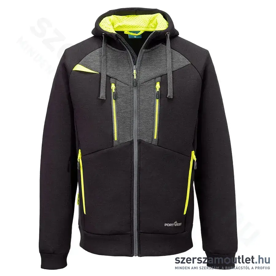 PORTWEST DX472 DX4 Kapucnis pulóver XXL-es (Fekete)