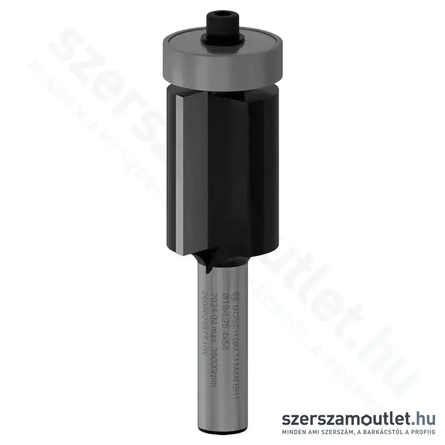 BOSCH PRO Alsó csapágyas színelő horonymarószár, 2 horony, 19x25,4/68mm