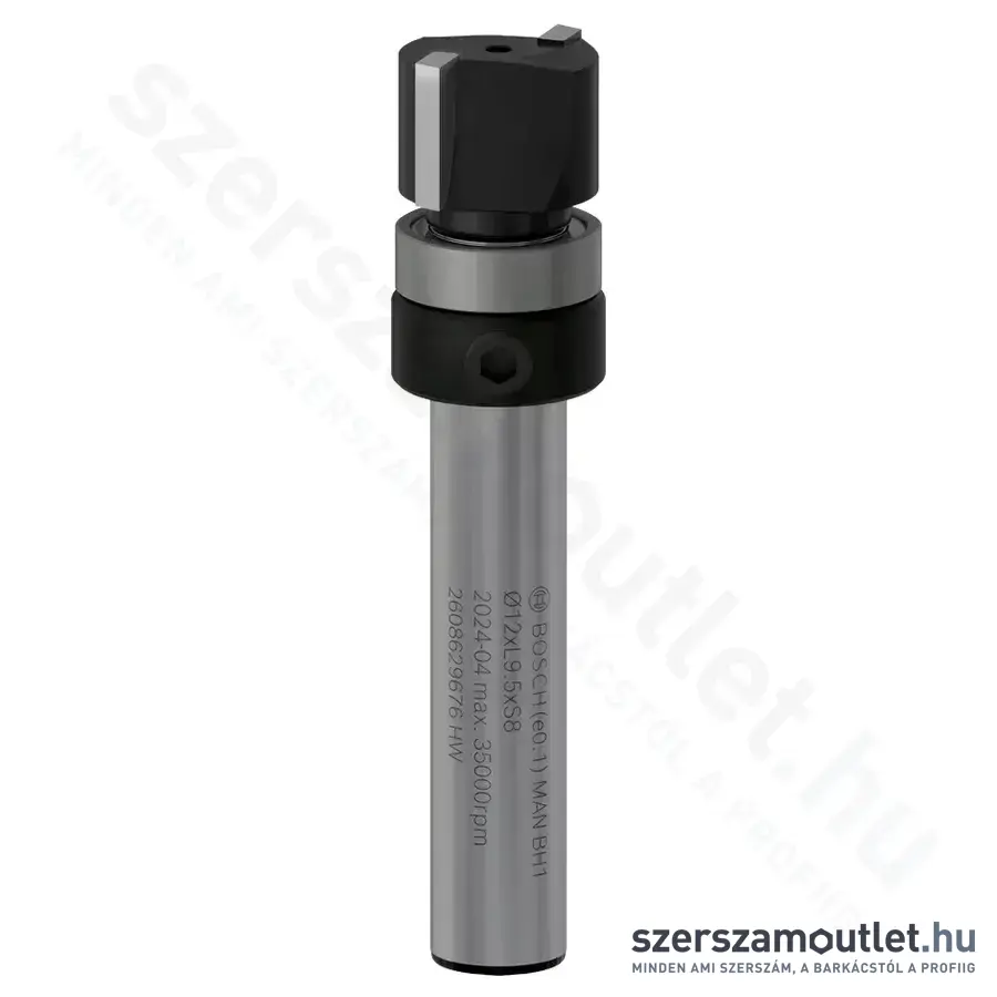 BOSCH PRO Felső csapágyas színelő horonymarószár, 2 horony, 12x9,5/56mm