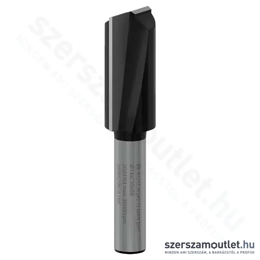 BOSCH PRO Egyenes élű horonymarószár, 2 spirál horony, 14x30/62mm