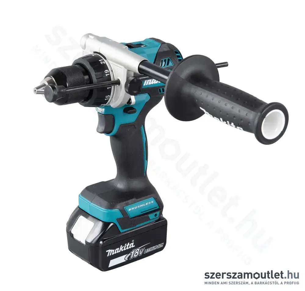 MAKITA DHP492RTJ Szénkefementes Akkus ütvefúró-csavarbehajtó MakPac kofferben (2x18V/5,0Ah)