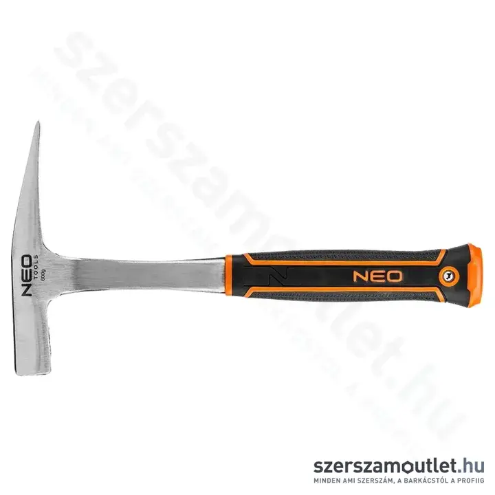NEO TOOLS Kőműveskalapács, monoblokk, kétkomponensű markolat, 600g