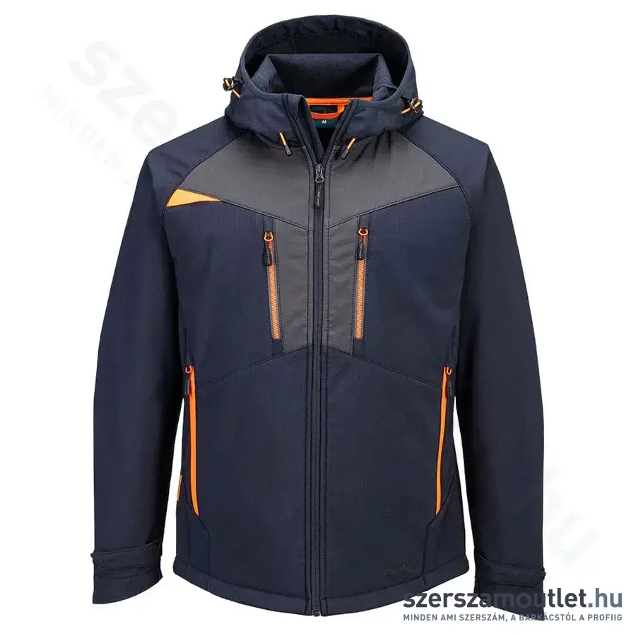 PORTWEST DX474 DX4 Softshell Kabát, sötét navy (XL-es)