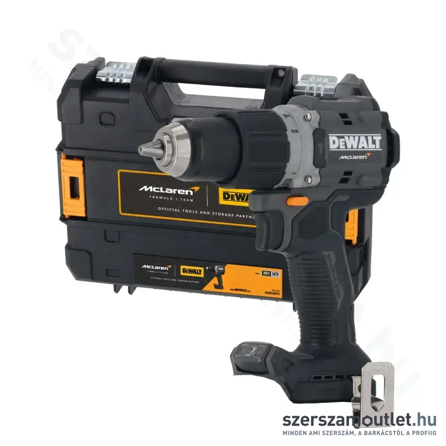DEWALT X MCLAREN 18V XR ÜTVEFÚRÓ-CSAVAROZÓ TSTAK kofferben (Akku és töltő nélkül!)