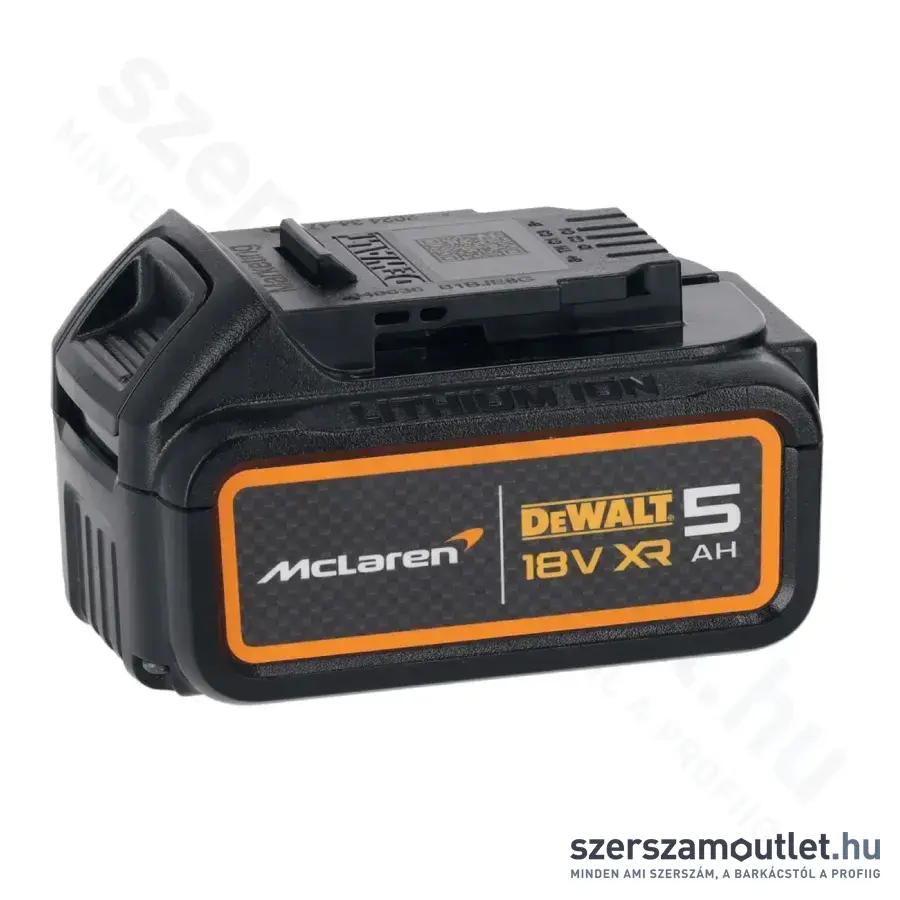 DEWALT X MCLAREN DCB184 XR Li-Ion Akkumulátor Limited Edition (18V/5,0Ah) [Eredeti]