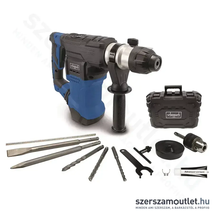 SCHEPPACH DH 1500 PLUS Fúró -és vésőkalapács, 6kg, 7J, SDS-Plus, 1500W/230V