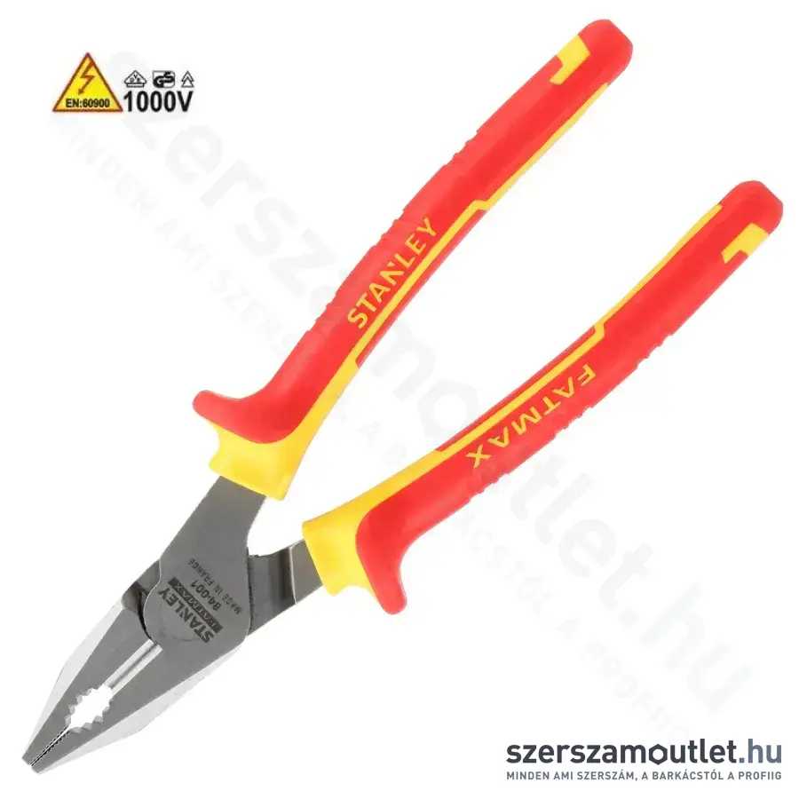 STANLEY FatMax SZIGETELT kombinált fogó (egyetemes fogó) 175mm (0-84-001)