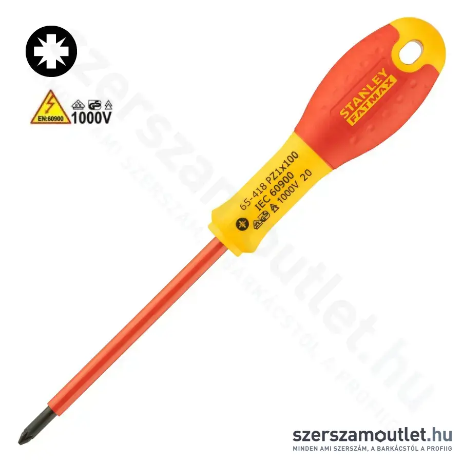 STANLEY FatMax SZIGETELT csavarhúzó PZ1x100mm (0-65-418)