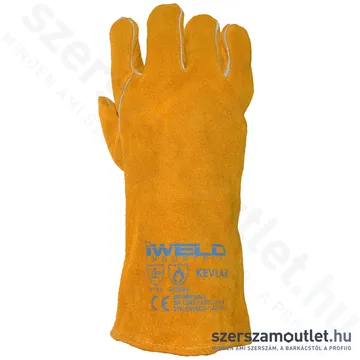 IWELD Hegesztő védőkesztyű bélelt, kevlar (XL/10) (WEGK-1410-YL) (50WEGK1410YL)