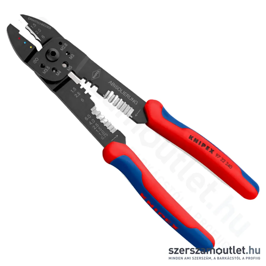 KNIPEX Krimpelő fogó (blankoló) 240mm (97 22 240)