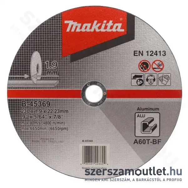 MAKITA ALU Vágókorong 230x1,9mm (B-45369)