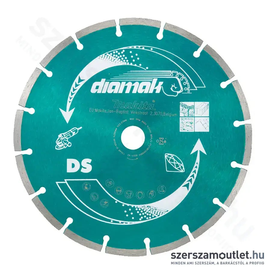 MAKITA Diamak szegmentált gyémánttárcsa 230mm (D-61145)