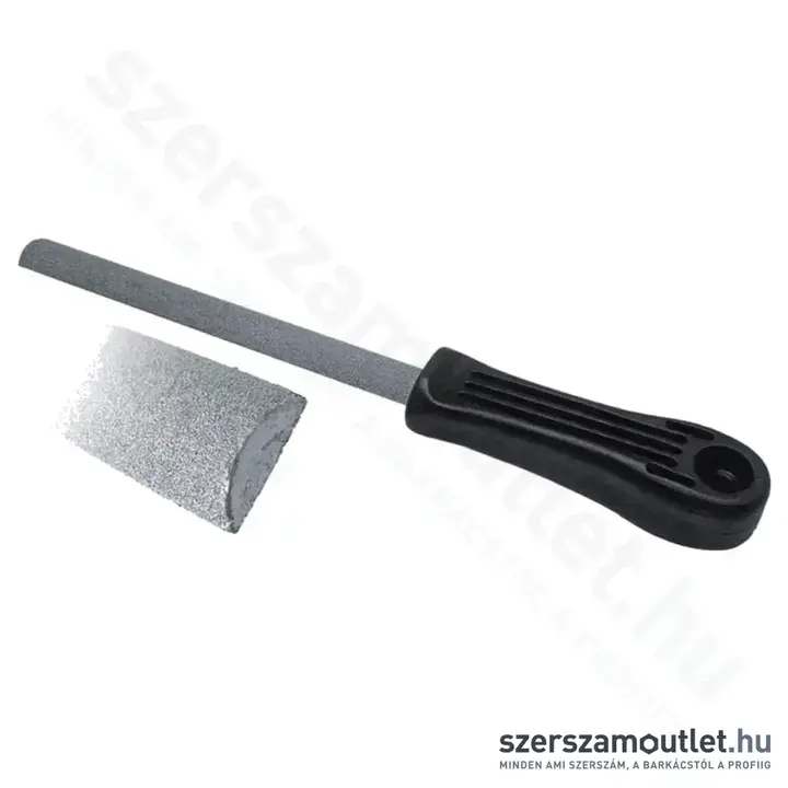 DEDRA Wolframkarbid bevonatú félkerek reszelő - Finom 150mm