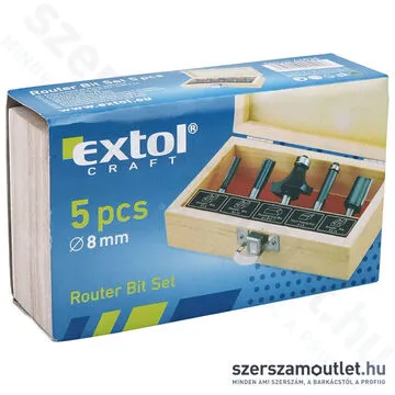 EXTOL Felsőmaró készlet 5 részes (6-19mm)