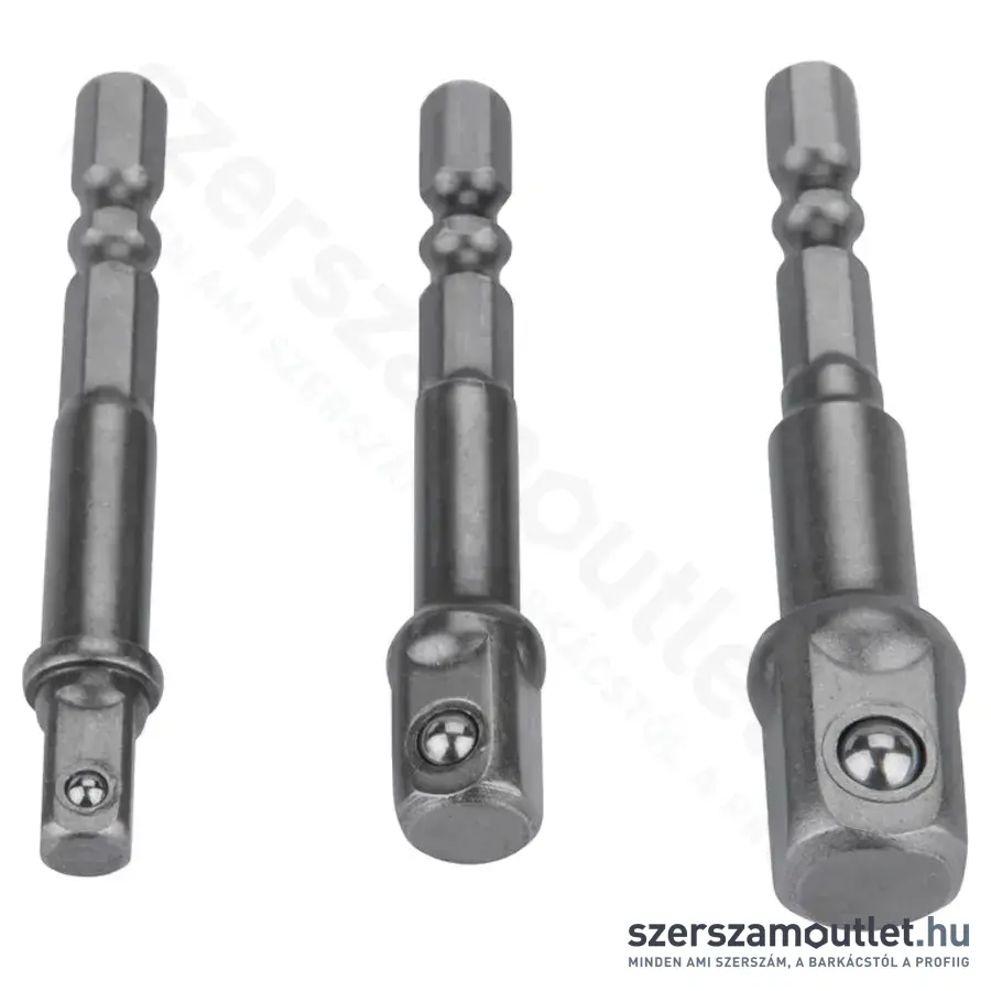 EXTOL Dugókulcs adapter készlet 3 részes