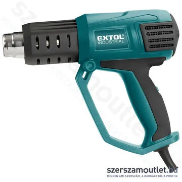 EXTOL Hőlégfúvó kofferben tartozékokkal (2000W/650°C)