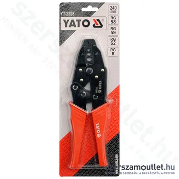 YATO Krimpelő fogó 240mm (RG6-RG62) (YT-2298)