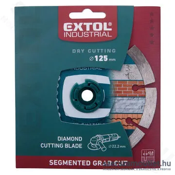 EXTOL Gyémánttárcsa, ipari korong 125mm