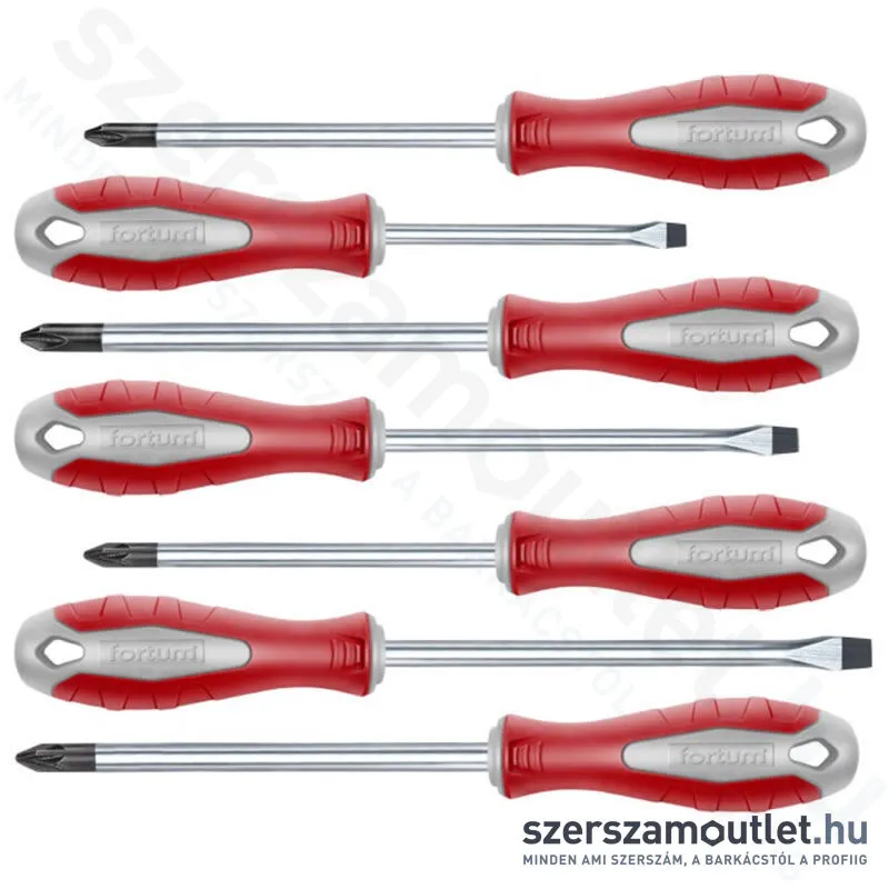 FORTUM Csavarhúzó készlet 7 részes (SL+PH+PZ)
