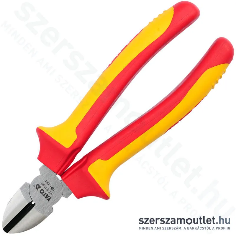 YATO Oldalcsípő fogó 1000 V-ig szigetelt 180mm (YT-21159)