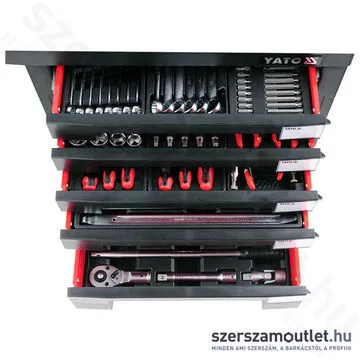 YATO Szerszámoskocsi szerszámokkal 165 részes (YT-55293)
