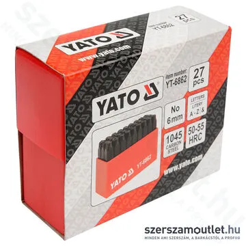 YATO Betűbeütő készlet 27 részes 6mm (YT-6862)