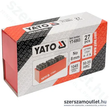 YATO Betűbeütő készlet 27 részes 8mm (YT-6863)