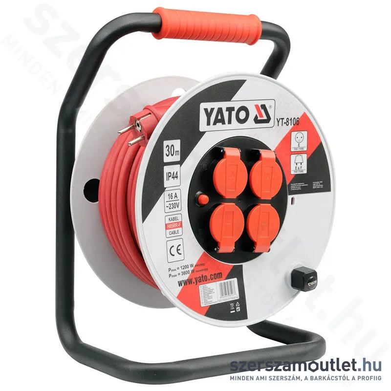 YATO Kábeldob 30m (3x2,5mm) (YT-8106)
