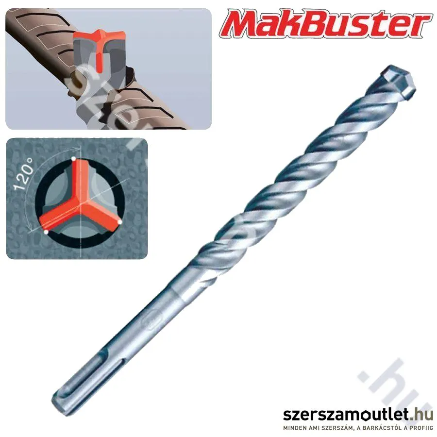 MAKITA SDS-Plus MAKBUSTER 3 élű fúrószár 6x260/200 mm