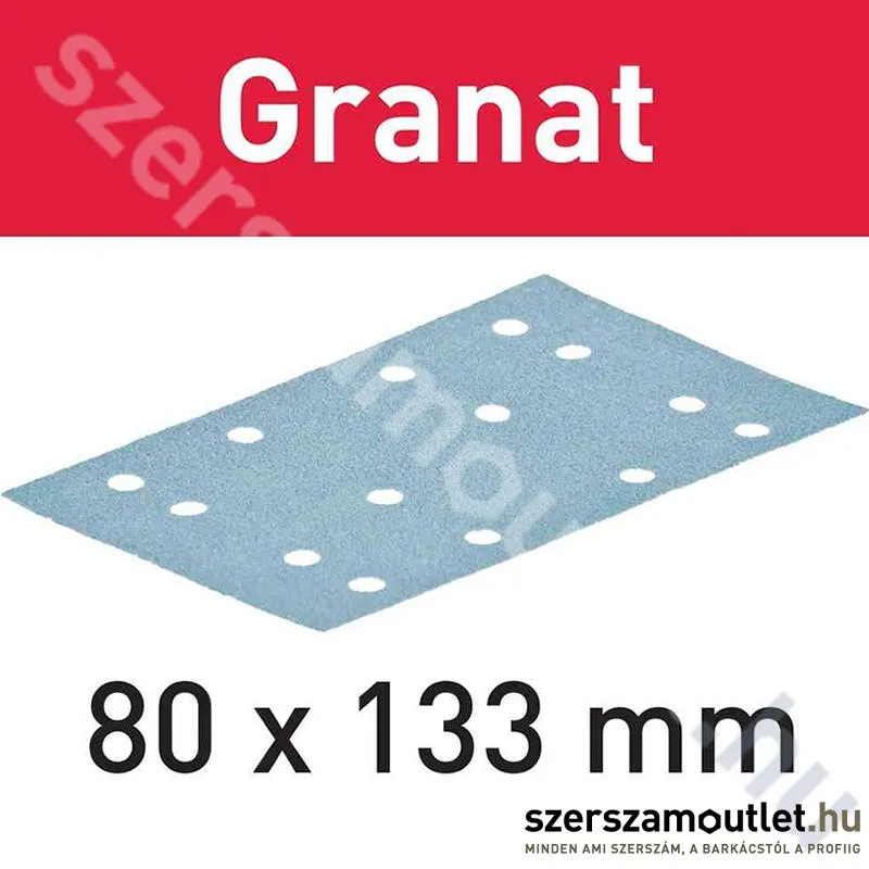 FESTOOL Csiszolócsíkok STF 80x133 P40 GR50 Granat (1db)